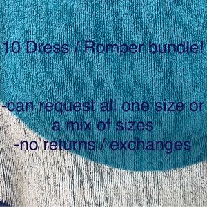 10 dresses/ rompers bundle